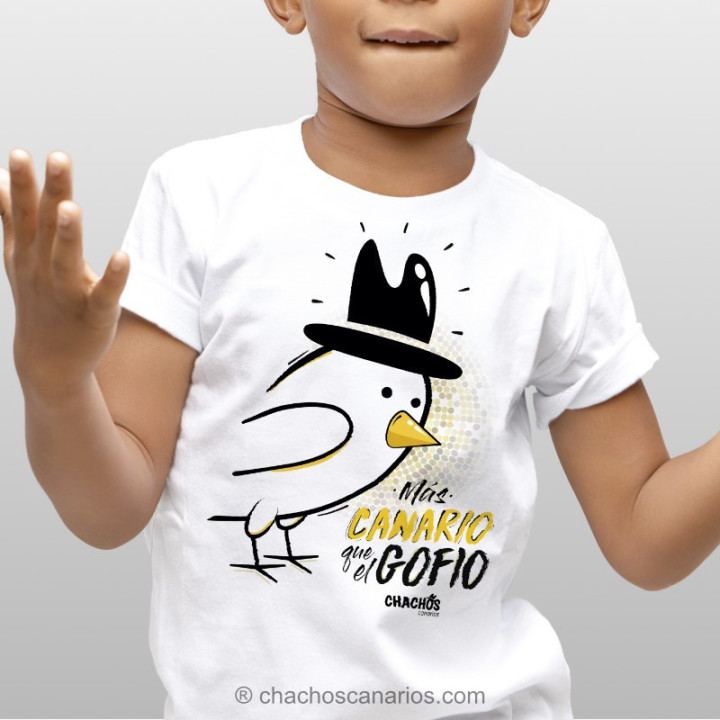 Camiseta para niño "Más canario que el gofio"
