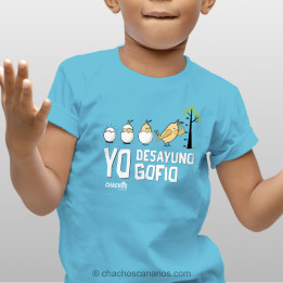 Camiseta para niño "yo desayuno gofio"