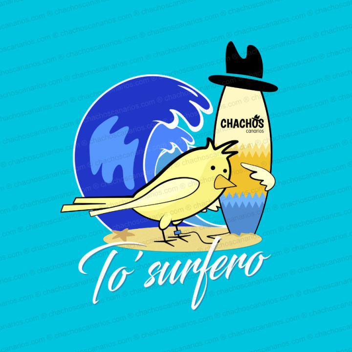 Camiseta para niño del chacho surfero