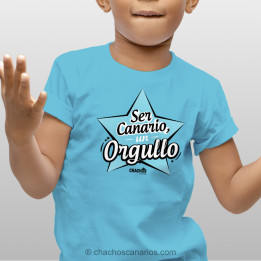 Camiseta estrella canaria niño.