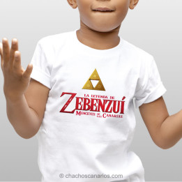 Camiseta Leyenda de Zebenzuí para niños de Chachos Canarios.
