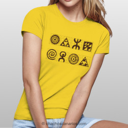 Camiseta «Geometría canaria» de Chachos Canarios para mujer.