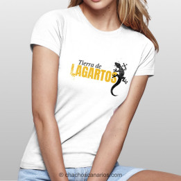 Camiseta "Tierra de lagartos" de los Chachos Canarios.