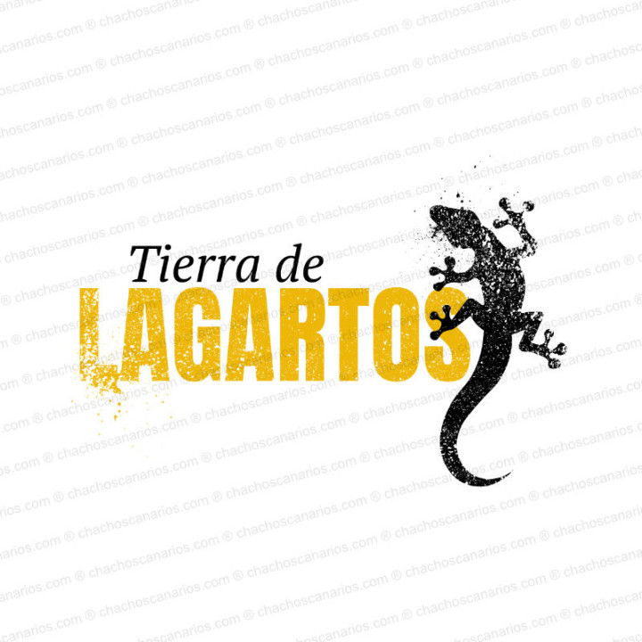 Camiseta "Tierra de lagartos" de los Chachos Canarios.