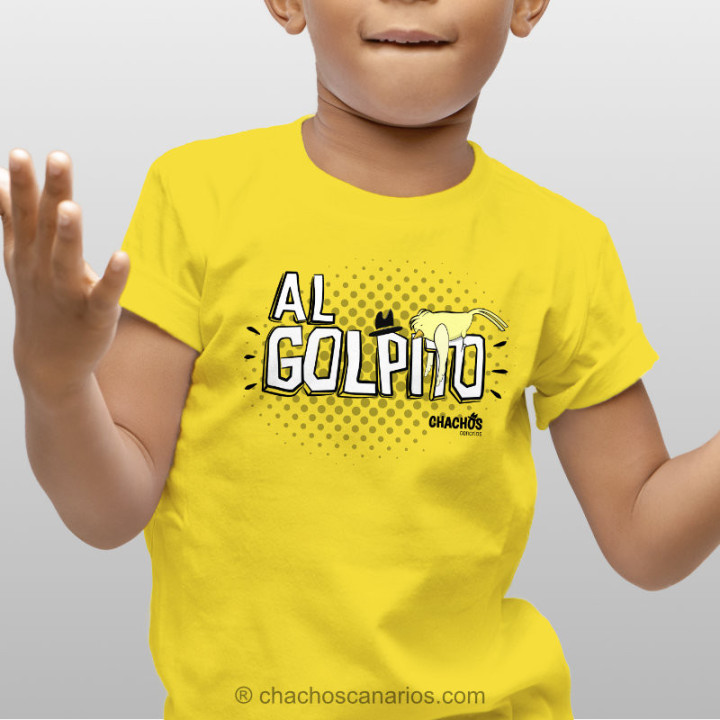 Camiseta "al golpito" para niño.