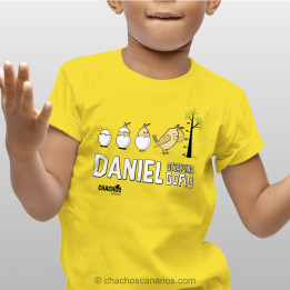 Camiseta personalizable para niño "yo desayuno gofio"