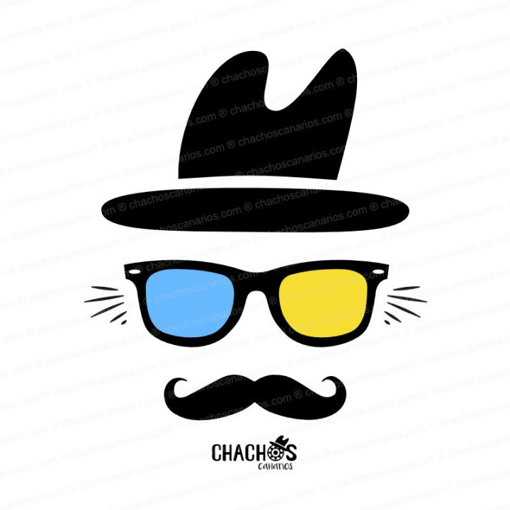 Camiseta gafas canarias unisex
