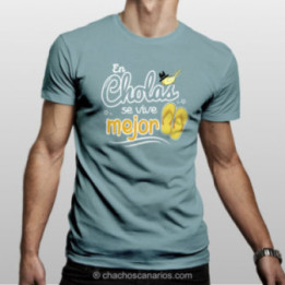 Camiseta en cholas se vive mejor