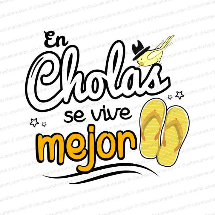 Camiseta en cholas se vive mejor para mujer.
