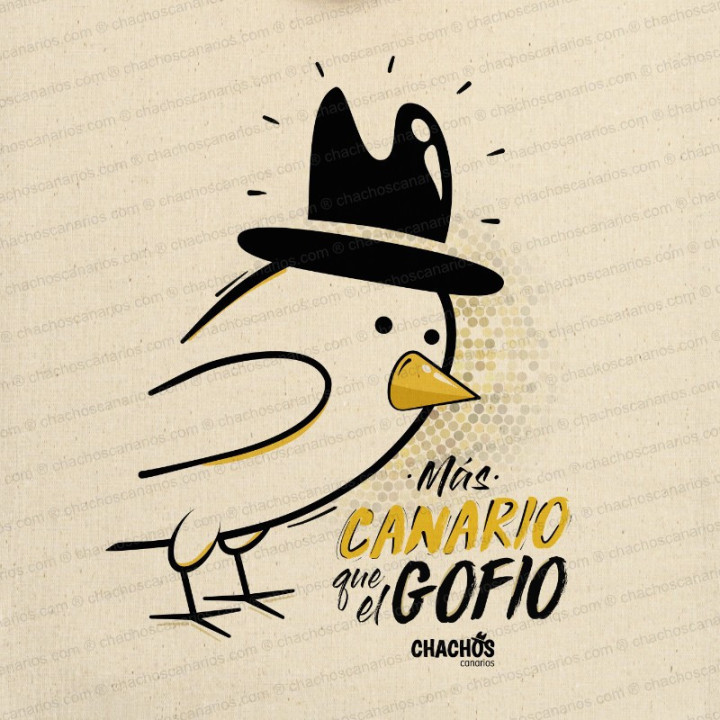 Talega canario como el gofio