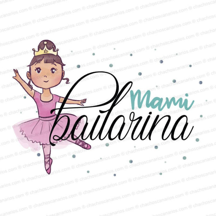 Camiseta mami bailarina.