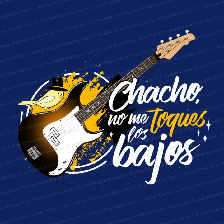 Camiseta con la frase "no me toques los bajos"