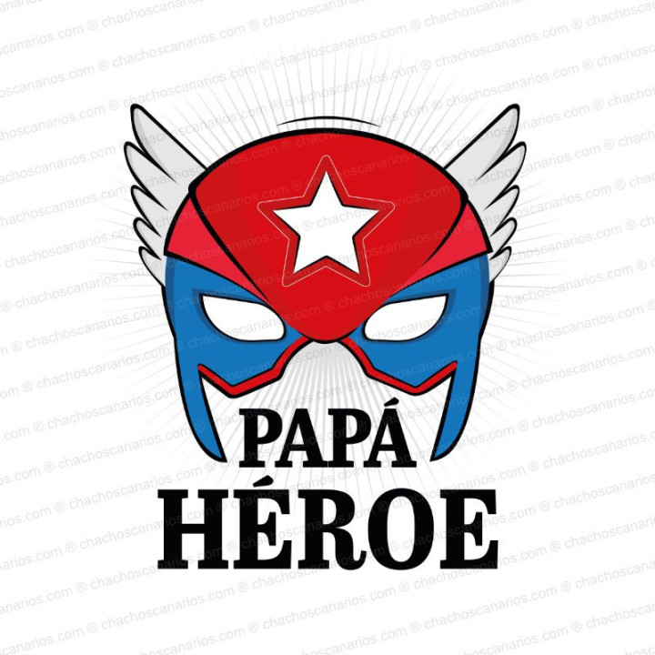 Camiseta "Papá héroe"