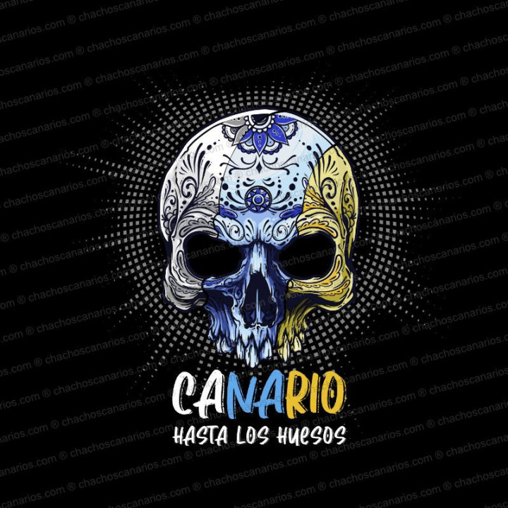 Camiseta Canario hasta los huesos