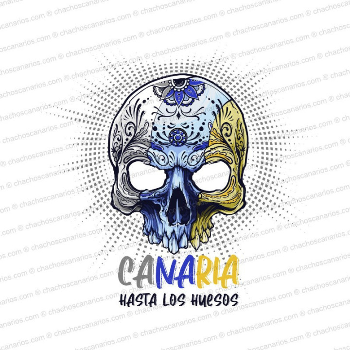 Camiseta Canaria hasta los huesos.