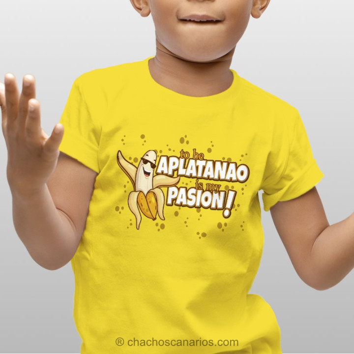Camiseta "aplatanao" para niño.