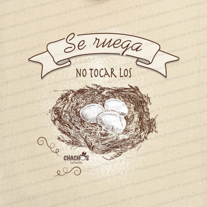Talega huevos de Chachos Canarios